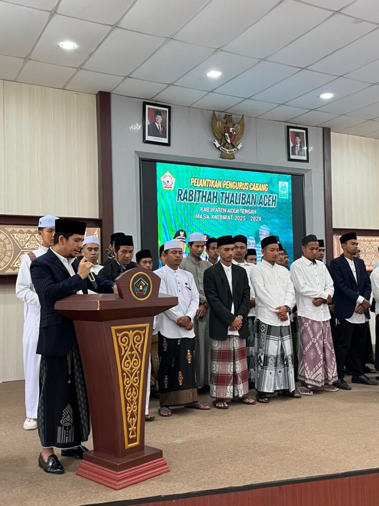 RTA Aceh Tengah Dilantik, Rais Am PB RTA: “Bangun Gerakan dari Gampong, Bukan dari Atas Podium”