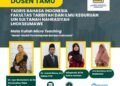 Jurusan TBIN UIN Sultanah Nahrasiyah Lhokseumawe Gelar Kuliah Dosen Tamu Bahas Model Pembelajaran Bahasa Indonesia Terkini