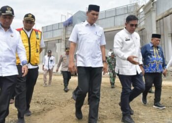 Sekda Aceh Tinjau Pembangunan Gedung Utama MTQ Provinsi di Pidie Jaya: Progresnya Capai 91 Persen