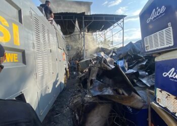 Gudang Es Krim Aice di Lhokseumawe Terbakar, Api Diduga Berasal dari Tumpukan Box Freezer