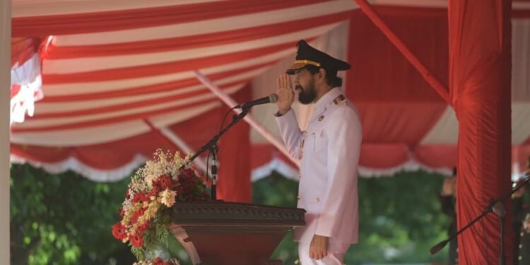 Gubernur Aceh Pimpin Upacara HUT ke-80 RI di Blang Padang