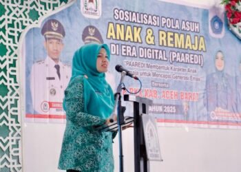 PKK Aceh Barat Gelar Sosialisasi Pola Asuh Anak, Afrida Novialia Berharap Tidak Ada Lagi Kasus Kekerasan Terhadap Anak