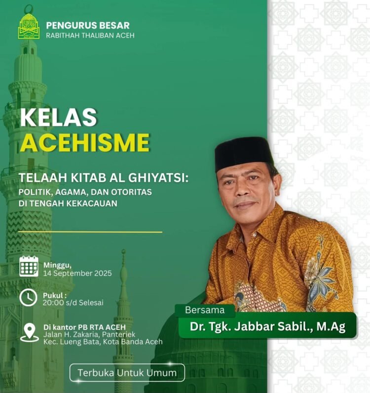 PB RTA Gelar Kajian Ilmiah, Bahas Kitab Bertema Politik dan Pemerintahan