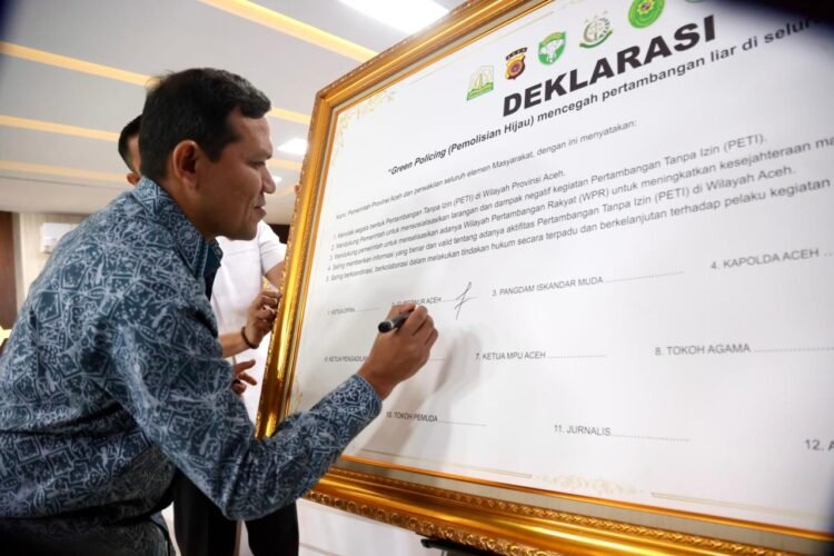 Wagub Aceh Fadhlullah Sebut Green Policing Tonggak Penting Mencegah Tambang Ilegal