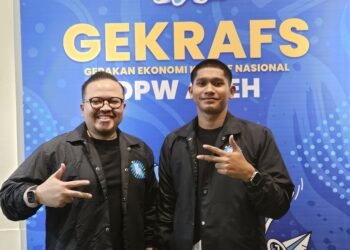 Ketua Gekrafs Aceh Terima Kunjungan Staf Khusus Menteri Ekonomi Kreatif Rian Syaf