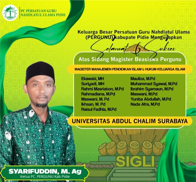 Gubernur Aceh Canangkan Tes Baca Al-Qur’an untuk Syarat Tes Masuk Sekolah di Aceh, Pergunu Pidie Sambut Positif