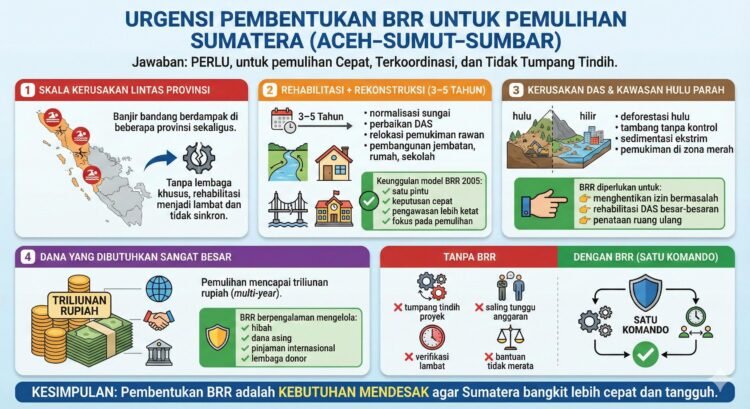Kebutuhan Mendesak Pembentukan BRR Sumatera: Pemulihan Cepat, Terkoordinasi, dan Optimal