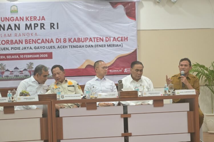 Wagub Aceh Minta Percepatan Jadup, Pemulihan Ekonomi hingga Sapi Meugang saat Kunjungan Pimpinan MPR RI