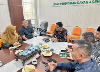 Plh. Kadis Pendidikan Dayah Aceh Terima Audiensi Yayasan Aceh Hijau dan YDSF Surabaya, Bahas Program Pemberdayaan Dayah Pascabencana