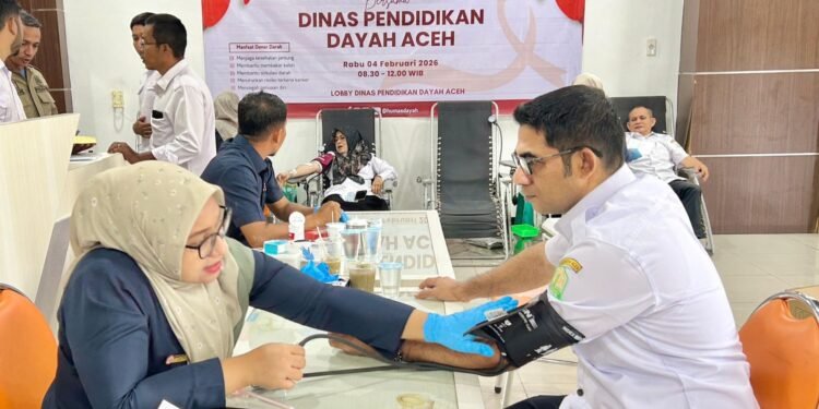 Dipimpin Muhsin, ASN Dinas Dayah Aceh Kumpulkan 42 Kantong Darah dalam Setengah Hari