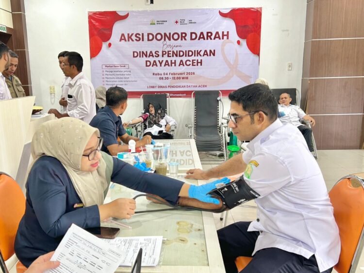 Dipimpin Muhsin, ASN Dinas Dayah Aceh Kumpulkan 42 Kantong Darah dalam Setengah Hari