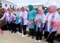 Kak Na Dampingi Seruni KMP Resmikan Kembali Beroperasinya SDN 1 Sungai Liput pasca Renovasi