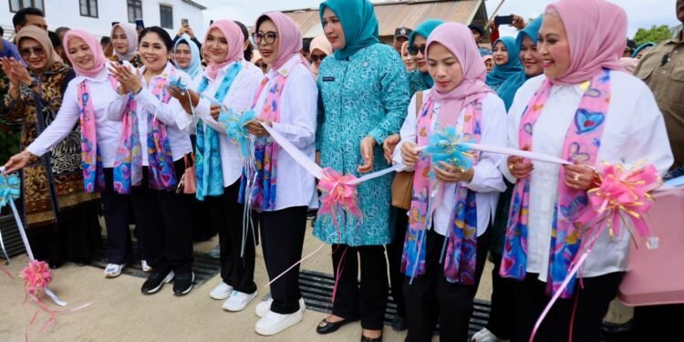 Kak Na Dampingi Seruni KMP Resmikan Kembali Beroperasinya SDN 1 Sungai Liput pasca Renovasi
