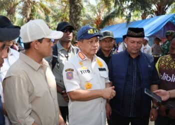 Mendagri dan Wagub Aceh Tinjau Langkahan Aceh Utara, Serahkan Bantuan Pemerintah