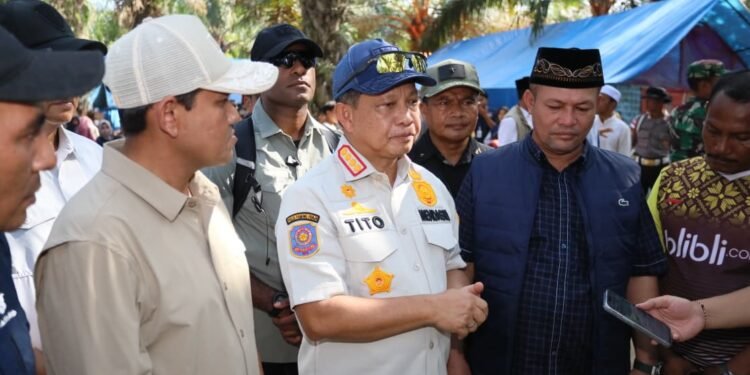 Mendagri dan Wagub Aceh Tinjau Langkahan Aceh Utara, Serahkan Bantuan Pemerintah