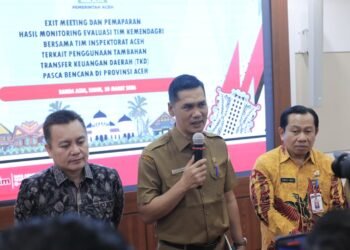 Tindaklanjuti Hasil Monev TKD, Sekda Aceh Dorong Program Prioritas Pemulihan Bencana