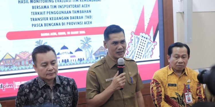 Tindaklanjuti Hasil Monev TKD, Sekda Aceh Dorong Program Prioritas Pemulihan Bencana