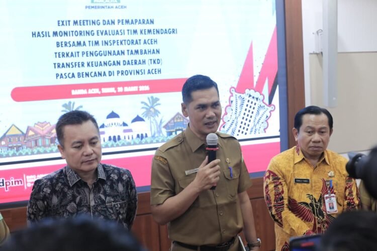 Tindaklanjuti Hasil Monev TKD, Sekda Aceh Dorong Program Prioritas Pemulihan Bencana