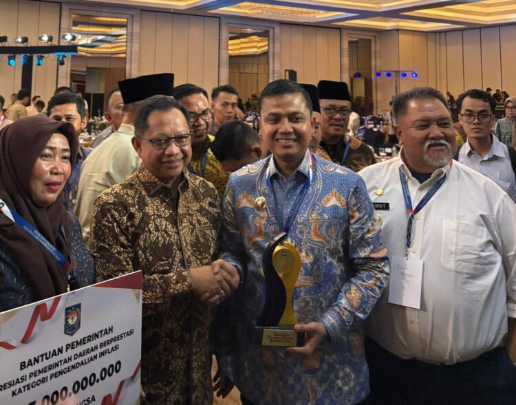 Pemko Langsa Raih Penghargaan Kota Terbaik Pengendalian Inflasi 2026
