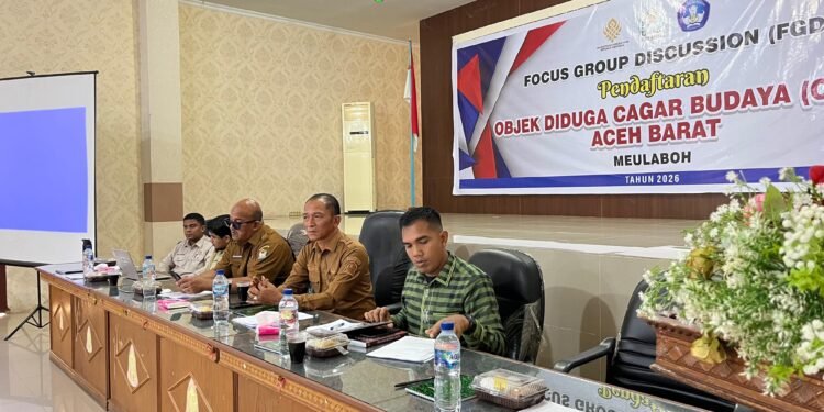 Disdikbud dan TACB Aceh Barat Gelar FGD, Bahas Penetapan Tiga Situs Bersejarah