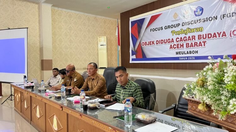 Disdikbud dan TACB Aceh Barat Gelar FGD, Bahas Penetapan Tiga Situs Bersejarah