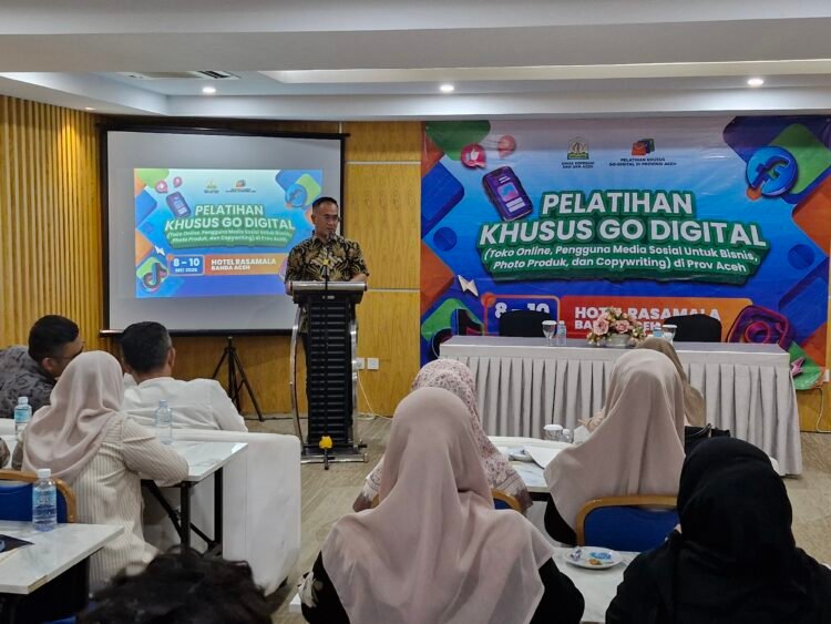 Tingkatkan Kapasitas Wirusahawan Digital, Diskop UKM Aceh Gelar Pelatihan Go Digital