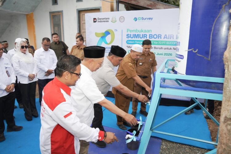 Abpednas Aceh dan Kejaksaan Bersama PT Sucofindo Persero Resmikan Sumur Bor Air bersih di Aceh Besar