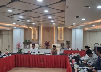 Wagub Aceh Audiensi dengan Menko Yusril Terkait Status Wakaf Blang Padang