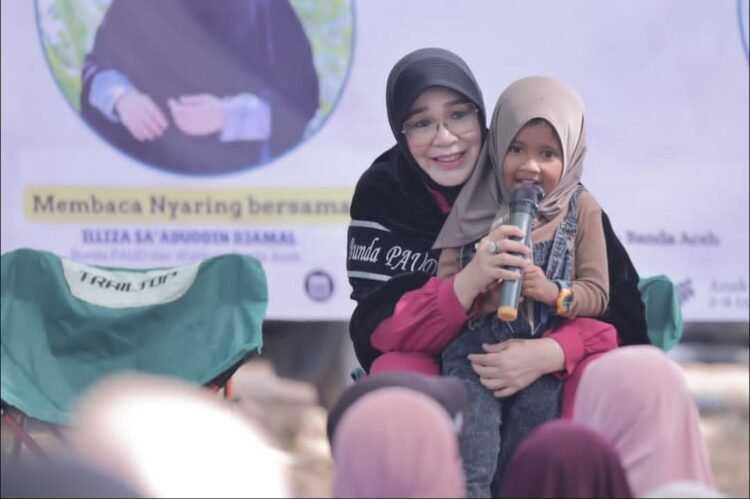 Hari Anak Nasional di Banda Aceh: Ratusan Anak Ikuti Kegiatan Baca Nyaring dan Dongeng