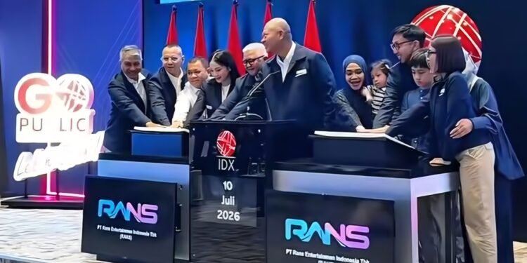 IPO Saham RANS Milik Raffi Ahmad Melesat, Diserbu Konglomerat hingga Jajaran Selebritas