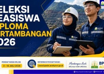 Pemerintah Aceh Buka Seleksi Beasiswa Diploma Pertambangan 2026, Perkuat SDM Sektor Hilirisasi dan Energi