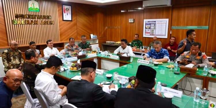 Rapat Forkompimda Aceh Bahas Dinamika Kerusuhan pada Hari Damai Aceh