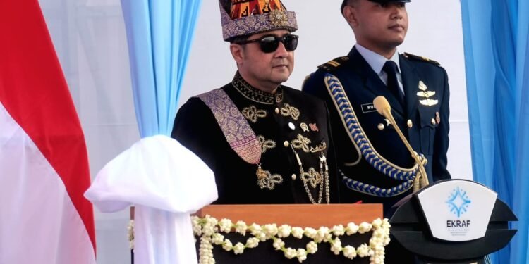 Teuku Riefky Pimpin Upacara HUT RI Kemenekraf Dengan Kharisma Budaya Aceh