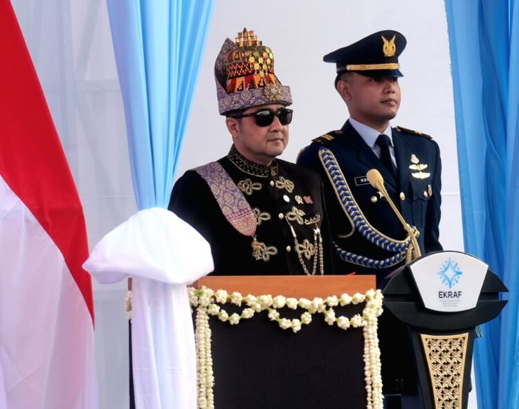 Teuku Riefky Pimpin Upacara HUT RI Kemenekraf Dengan Kharisma Budaya Aceh