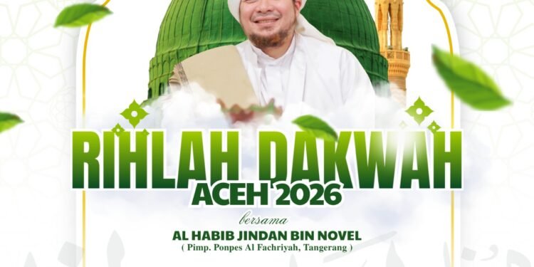 Habib Jindan Ke Aceh Akhir September Dalam Rangka Rihlah Dakwah Aceh 2026, Berikut Profilnya