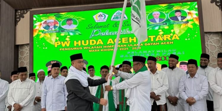 Pelantikan HUDA Aceh Utara Berlangsung Khidmat, Abi Ibnu Sakdan Resmi Dilantik