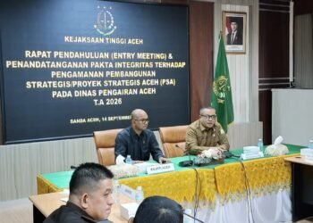 Kejati Aceh dan Dinas Pengairan Teken Pakta Integritas Pengamanan Proyek Strategis 2026