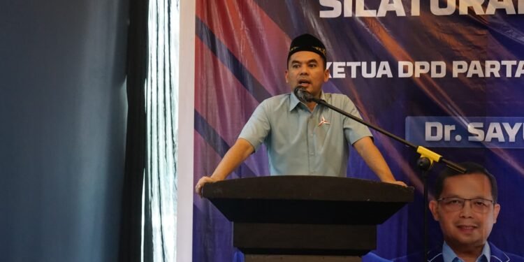 Pidato Perdana Sayuti, Ungkap Empat PR Besar Demokrat Aceh