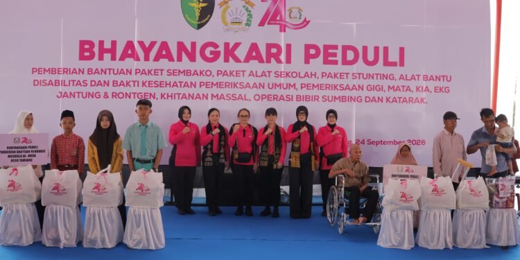 Kids Corner Bhayangkari Peduli Hibur Anak-anak di Aceh Tamiang
