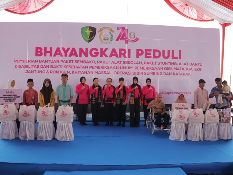 Kids Corner Bhayangkari Peduli Hibur Anak-anak di Aceh Tamiang