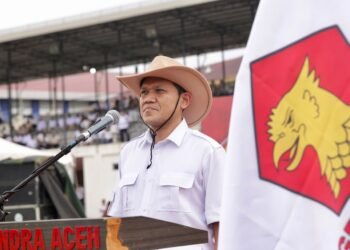 Dek Fadh Buka Diklat Laskar Gerindra Aceh