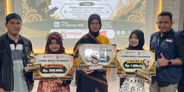 Seuramoe Heritage Dorong Generasi Muda Kenali Sejarah Aceh Lewat Lomba Bertutur