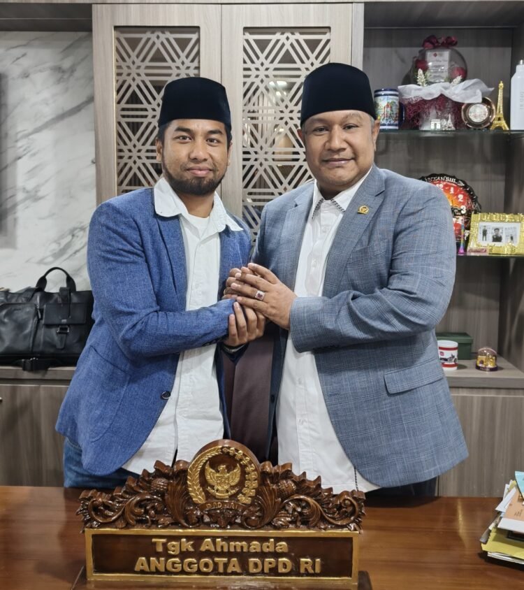 Ketua Pemuda PAS Aceh Tgk. Fajri M. Isa Jumpai Anggota DPD RI, Bahas Persoalan Generasi Muda